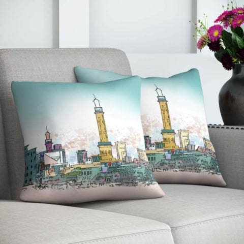 DANUBE | Dreamz Cushion 65X65cm MULTI CITY LIFE Filled CUSHION | 811500118065