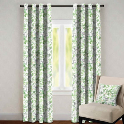 DANUBE | Glitz Eyelet CURtain Without Lining Multi Green Se - CUR-1 | 811500118344