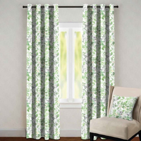 DANUBE | Glitz Eyelet CURtain Without Lining Multi Green Se - CUR-1 | 811500118344