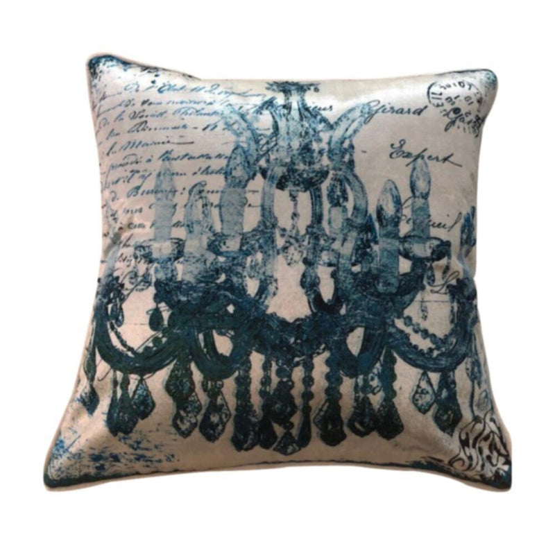 DANUBE | Fantasy Digital Filled Cushion 45X45 cm Teal | 811500118364