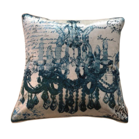 DANUBE | Fantasy Digital Filled Cushion 45X45 cm Teal | 811500118364
