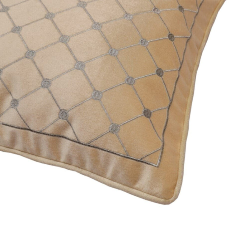 DANUBE | Fantasy Embroidered Filled Cushion 45X 45 cms -Ivory-407 | 811500118373