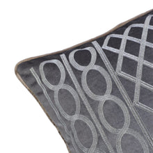 DANUBE | Fantasy Embroidered Filled Cushion 45X 45 cms -Grey | 811500118378