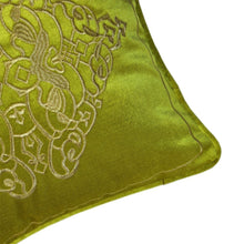 DANUBE | Fantasy Embroidered Filled Cushion 45X 45 cms -Green-HOL 414 | 811500118379