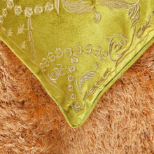 DANUBE | Fantasy Embroidered Filled Cushion 45X 45 cms -Green | 811500118380