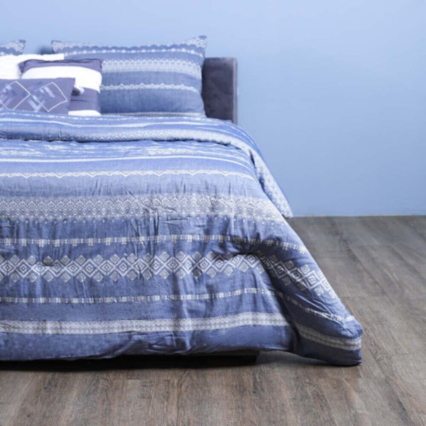 DANUBE | Arianna- Blair 7-Piece Super King Comforter Set-260x260 cm - Grey | 811500118410