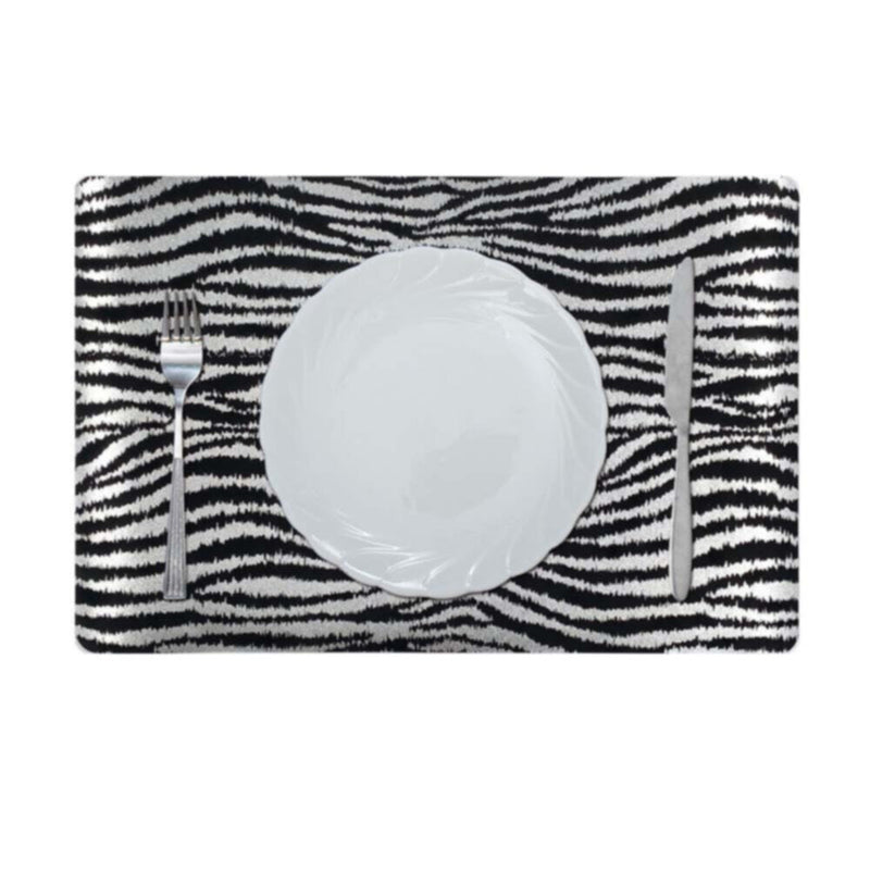 DANUBE | Glamour Exotic Jungle Placemat Silver PFMP-28853B | 811500118433