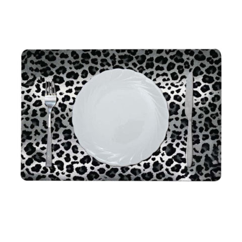 DANUBE | Glamour Exotic Jungle Placemat Silver PFMP-28858B | 811500118435