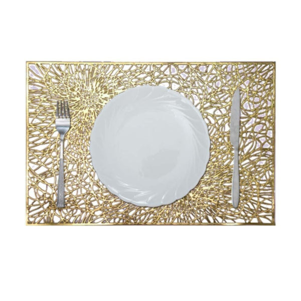 DANUBE | Glamour Laser Cutting Placemat Gold PFM-LC-81946-Gold | 811500118438