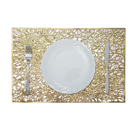 DANUBE | Glamour Laser Cutting Placemat Gold PFM-LC-81946-Gold | 811500118438