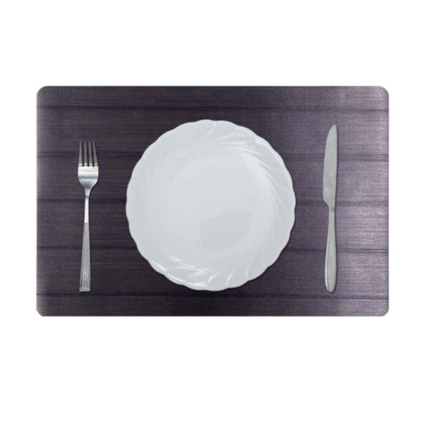DANUBE | Glamour Embossed Transparent Pvc Placemat Dark Brown AEY-A026C | 811500118465