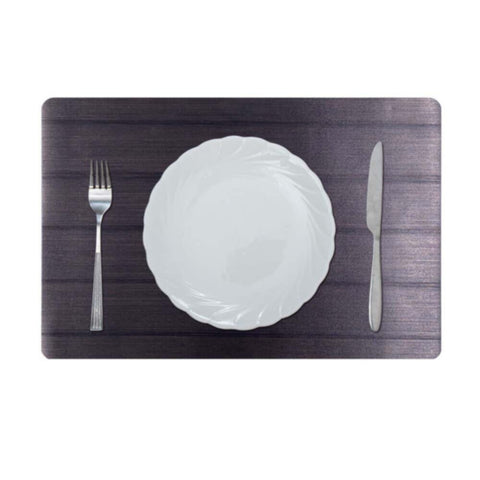 DANUBE | Glamour Embossed Transparent Pvc Placemat Dark Brown AEY-A026C | 811500118465