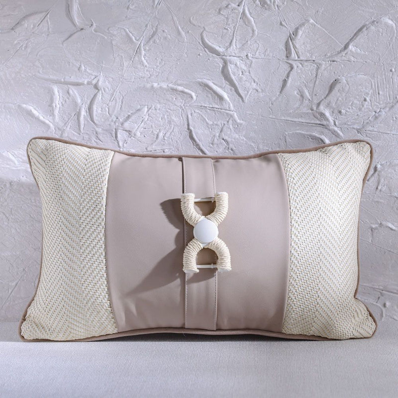 DANUBE | Gleam Patchwork Cushion White 30x50 cm | 811500137678