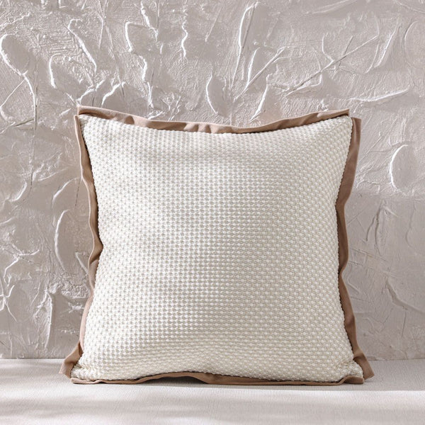 DANUBE | Gleam Jacquard Cushion White Bronze 45x45 cm | 811500137685