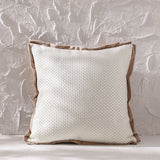 Gleam Jacquard Cushion - White - Bronze - 45x45 cm | 811500137685