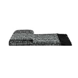 DANUBE | Takisha Knitted Throw 65X230Cm Black | 811500137706