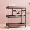 DANUBE | Jaguar Serving Trolley - Walnut / Black | 811600100285