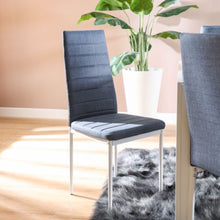 DANUBE | Rhian 1+6 Dining Set - Dark Grey / White Marble | 811600100295