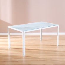 DANUBE | Rhian 1+6 Dining Set - Dark Grey / White Marble | 811600100295