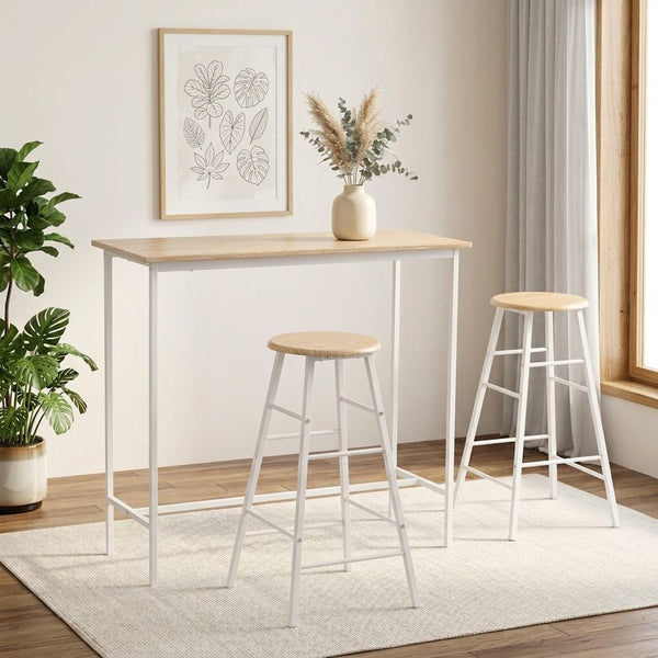DANUBE | Paloz 1+2-Seater High Table Set Sonoma White | 811600100374