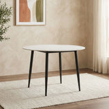 DANUBE | Elmont 4-Seater Round Ceramic Dining Table multi color | 811600200367