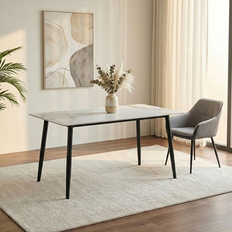DANUBE | Elmont 6 seater Dining table Ceramic Multi Color | 811600200368