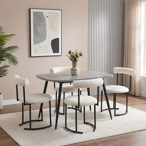 DANUBE | Harden 1+4 Dining Set Multi Color | 811600200411