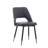DANUBE | Clampbel Dining Chair Dark Grey PU | 811600300089