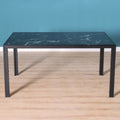 DANUBE | Rhian 1+6 Dining Set-Grey / Black Marble | 811600700003