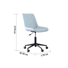 DANUBE | Corinna Mid Back Office Chair - Light Blue | 811900300149
