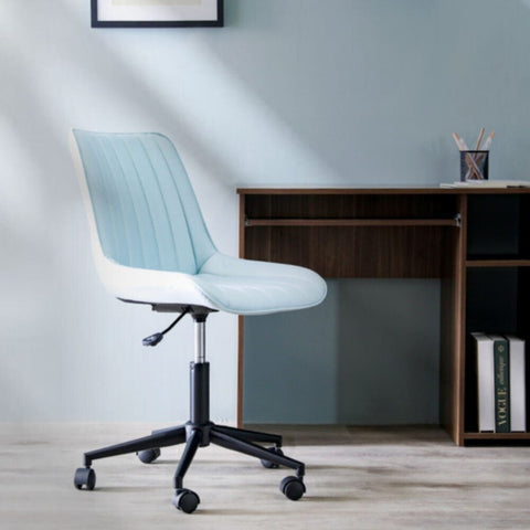 DANUBE | Corinna Mid Back Office Chair - Light Blue | 811900300149