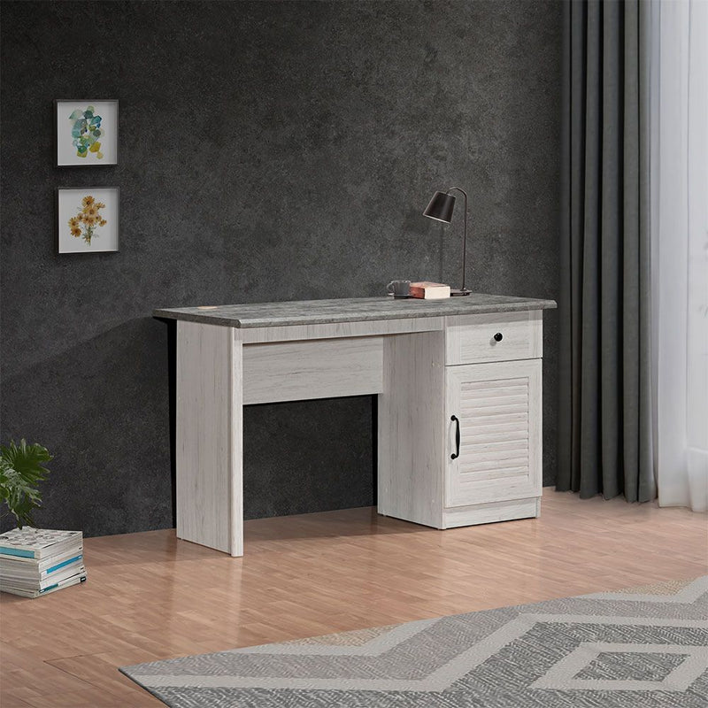 DANUBE | Zenith 1-Door & 1-Drawer Study Desk White Oak Cement | 811900900105
