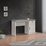 DANUBE | Zenith 1-Door & 1-Drawer Study Desk White Oak Cement | 811900900105