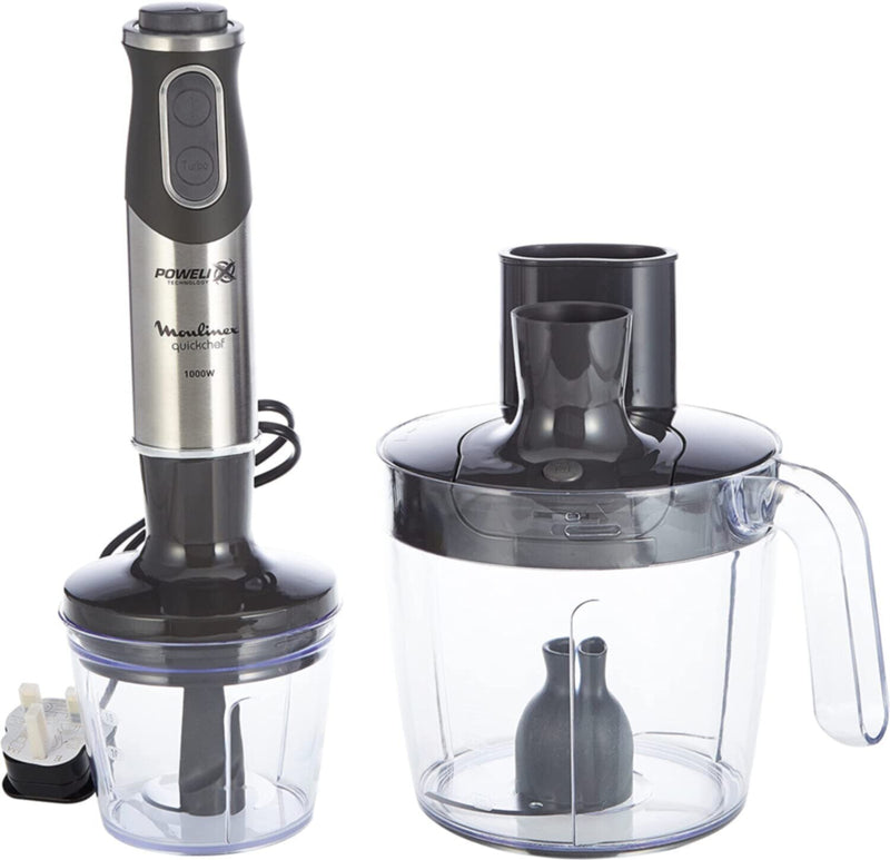 MOULINEX | Quickchef Hand Blender 4in1 3 Liter Food Proceesor and 500 ml Chopper 1000W | DD65J827