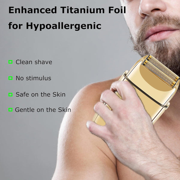 KEMEI | Cordless Metal Double Electric Shaver Razor | KM-TX1