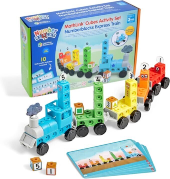 LEARNING RESOURCES UK| Mathlink Cubes Numberblocks Express Train Activity Set | HM96094-UK