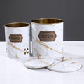 DANUBE | White Oak Round Tin Box Potato/Onion -2 Pcs Set | 812000305534