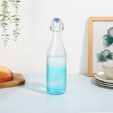 DANUBE | Colored Glass Bottle - Blue - 1000 ml | 812000306876