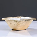 DANUBE | White Pearl Square Dish Bowl 25 Cms - AL5901 | 812000404146