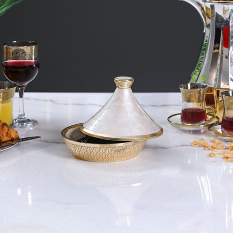 DANUBE | White Pearl Date Bowl 15 Cms - AL 5914 | 812000404153