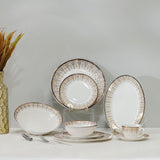 DANUBE | Sahara 32-Pc New Bone China Dinner Set -Serves 6 | 812000406143
