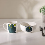 DANUBE | BTS 2-Piece New Bone China Breakfast Set Mug And Bowl -370Ml,580Ml | 812000406385