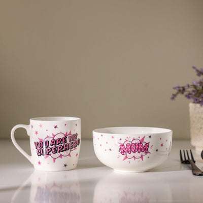 DANUBE | BTS 2 -Piece New Bone China Breakfast Set Mug And Bowl -370Ml,580Ml | 812000406390