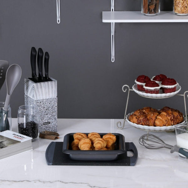 FISSMAN | Ramona Square Pan - Silver Grey | 812000700652