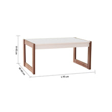 DANUBE | Tarsus Coffee Table - White / Walnut | 812700100020