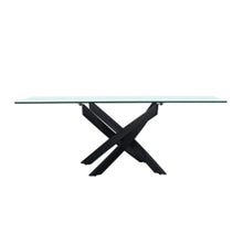 Leonardo Coffee Table-Glass / Powder Coated Black | 812700100154