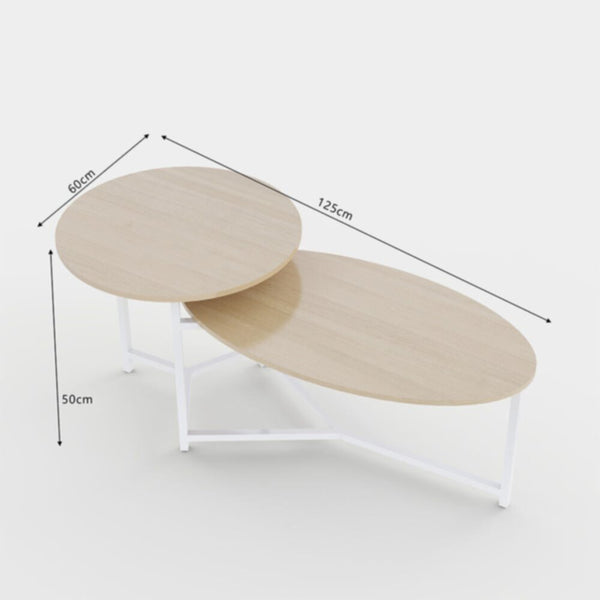 DANUBE | Terzo Coffee Table - Natural Oak / White | 812700100390