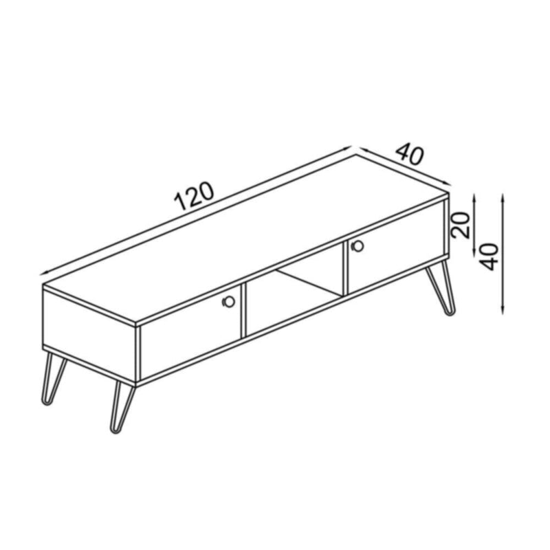 DANUBE | Savino TV Unit for TVs upto 55 Inches with Storage | 812700300205