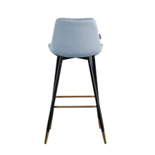 DANUBE | Kween Bar Stool-Light Blue / Black | 812700500018