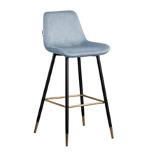 DANUBE | Kween Bar Stool-Light Blue / Black | 812700500018